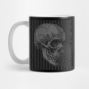 Aesthetic † Glitch Skull † Graphic Design Mug